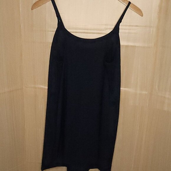 Modcloth Navy Blue Silky Adjustable Strap Tunic Cami XL - Picture 2 of 7
